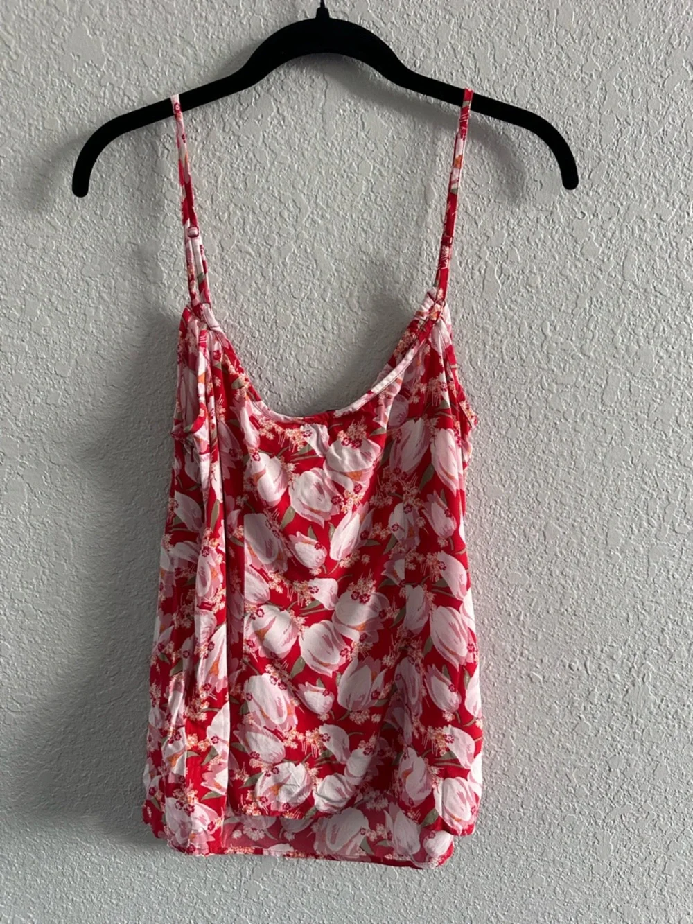 & Other Stories Floral Camisole Top Red‎ Pink Ecovero Viscose NWT Size 12